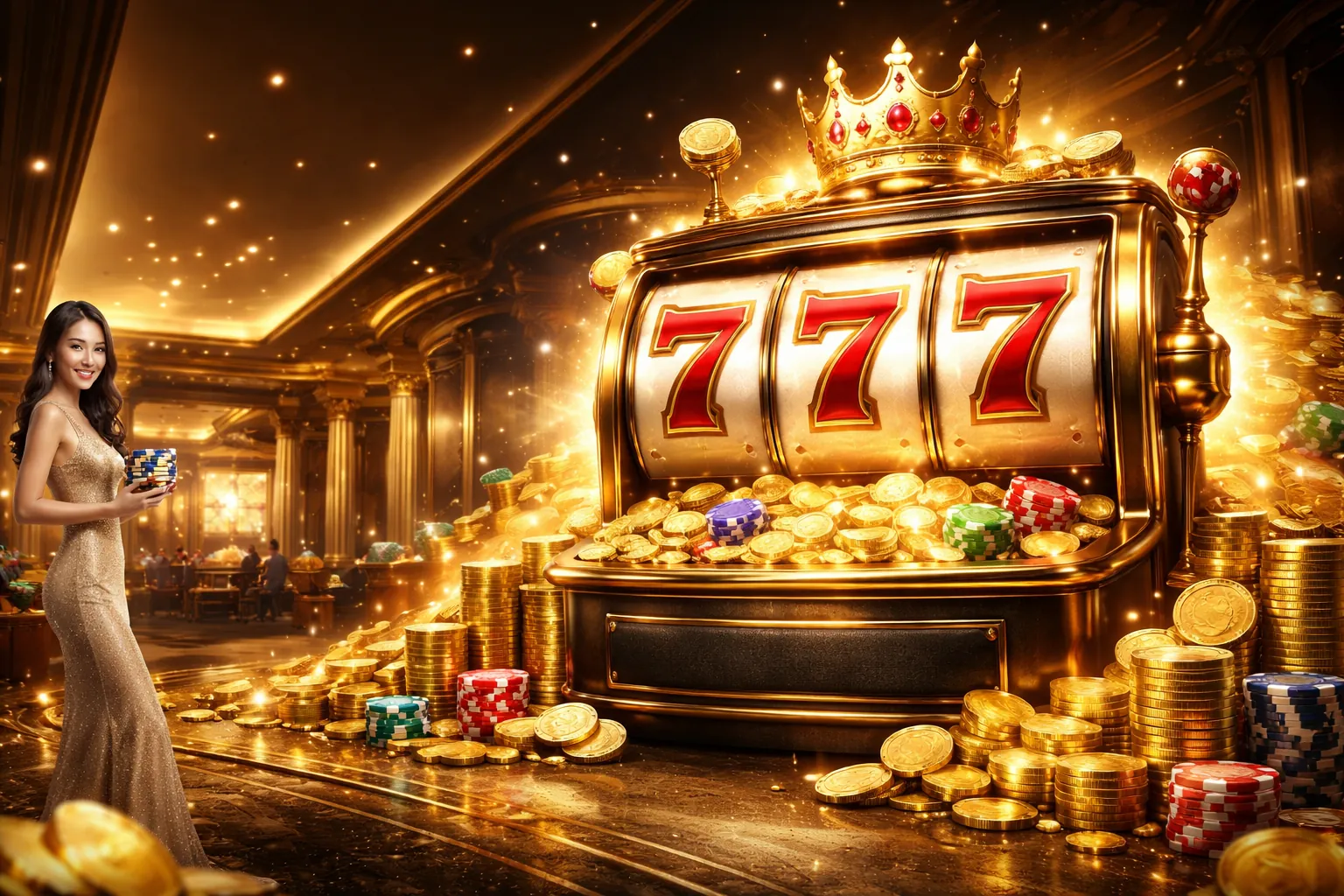 Hình ảnh nền các trò chơi slot game hấp dẫn tại 1555win